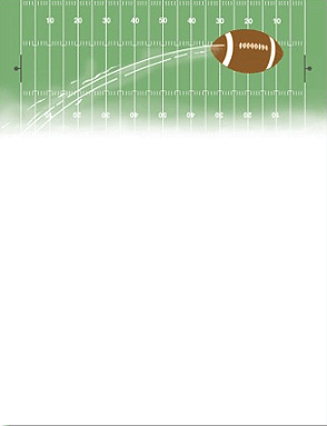 Football Border Paper Paper with Football Border